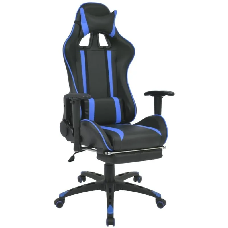 VidaXL Race Silla de Oficina con Altura Regulable Azul 20166