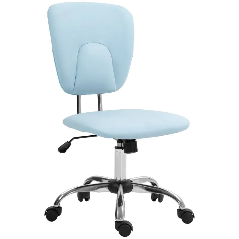 Vinsetto Silla De Oficina Altura Ajustable Inclinación 50x54x87,5-96,5 Cm Azul 921-622V00LB
