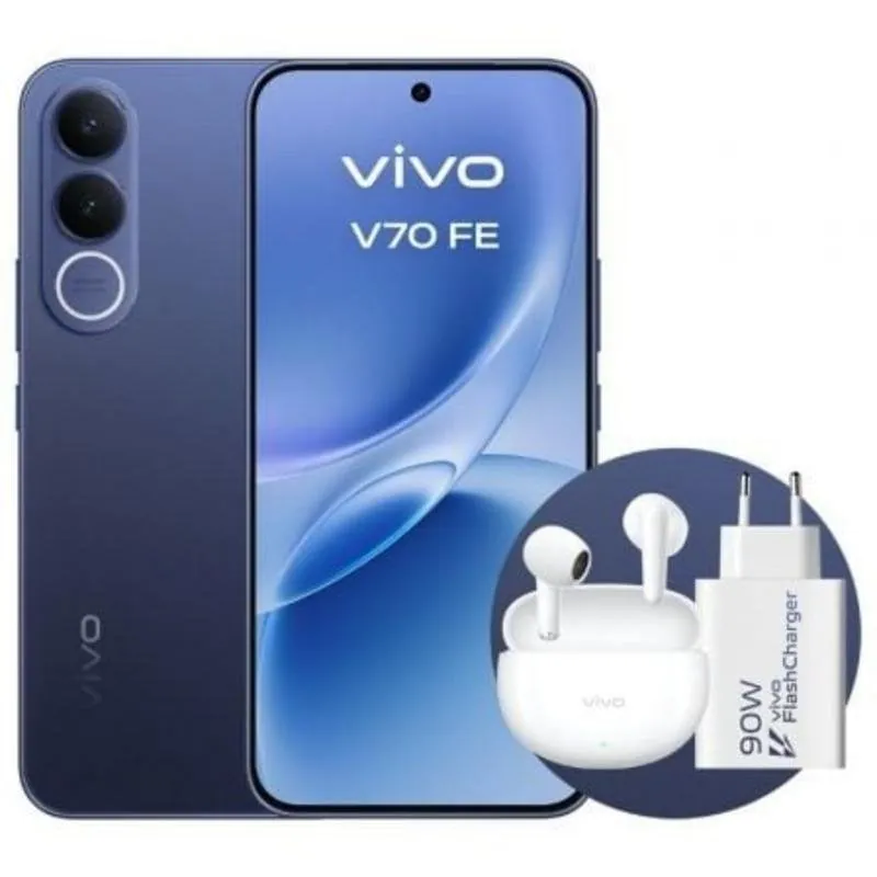 Vivo V70 FE 5G 8GB 256GB 6.83" Azul + Auriculares + Cargador 90W 5673123