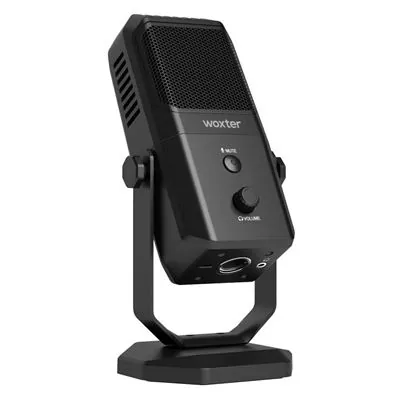 Woxter Mic Studio 100 PRO Micrófono Condensador Profesional Negro WE26-023