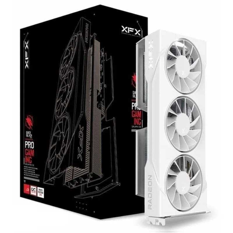 XFX SWIFT AMD Radeon RX 9060 XT OC Triple Fan 16GB GDDR6 FSR 4 Blanca RX-96TS316W7