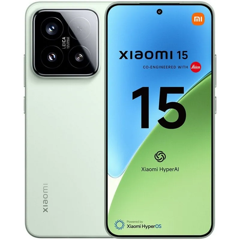 Xiaomi 15 5G 12GB/512GB Smartphone 6.36" AMOLED 50MP 5240mAh 90W Snapdragon 8 Elite Verde MZB0ITWEU