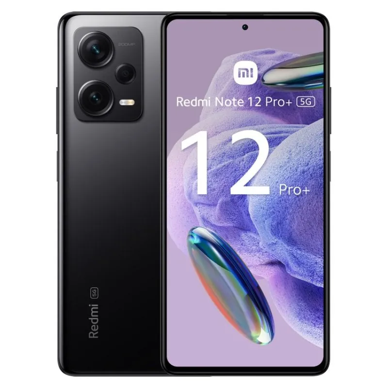 Xiaomi Redmi Note 12 Pro Plus 5G 8/256GB Negro Libre + Cable USB-C a Jack MZB0DE7EUBU