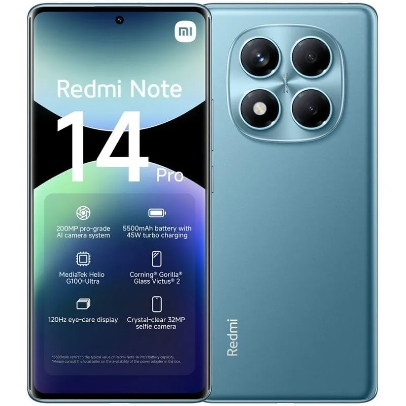 Xiaomi Redmi Note 14 Pro 4G 12/512GB Azul Océano 6932554406677