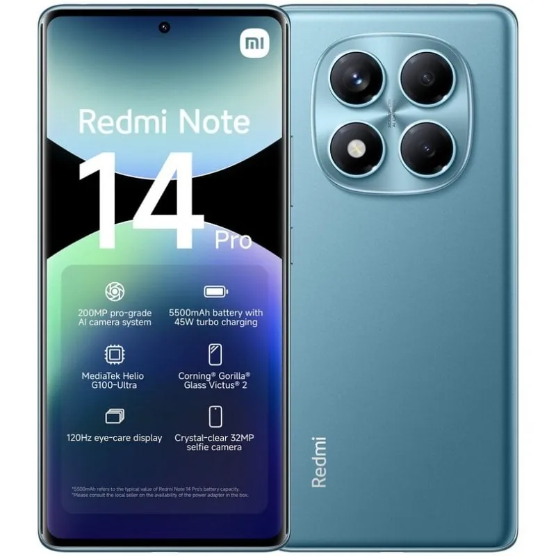 Xiaomi Redmi Note 14 Pro 4G 8/256GB Azul Océano Libre MZB0IWDEU