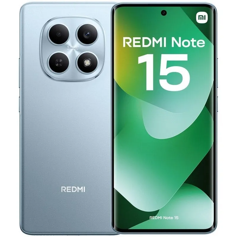 Xiaomi REDMI Note 15 8GB 256GB 6.77" AMOLED 4G Dual SIM Cámara 108MP IP64 HyperOS 2 Azul Glaciar MZB0MOIEU
