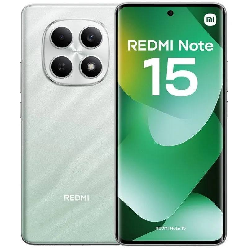 Xiaomi REDMI Note 15 8GB 256GB 6.77" AMOLED 4G Dual SIM Cámara 108MP IP64 HyperOS 2 Verde MZB0MNPEU