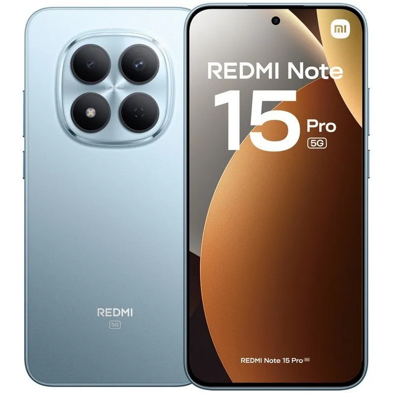 Xiaomi REDMI Note 15 Pro 5G 12GB 512GB 6.83" AMOLED Dual SIM Cámara 200MP IP68 HyperOS2 Azul Glaciar MZB0LZ8EU