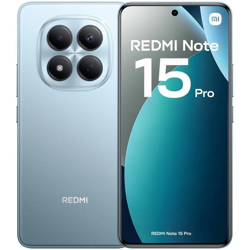 Xiaomi REDMI Note 15 Pro 8GB 256GB 6.77" AMOLED 4G Dual SIM Batería 6500mAh HyperOS 2 Azul Glaciar MZB0MGXEU