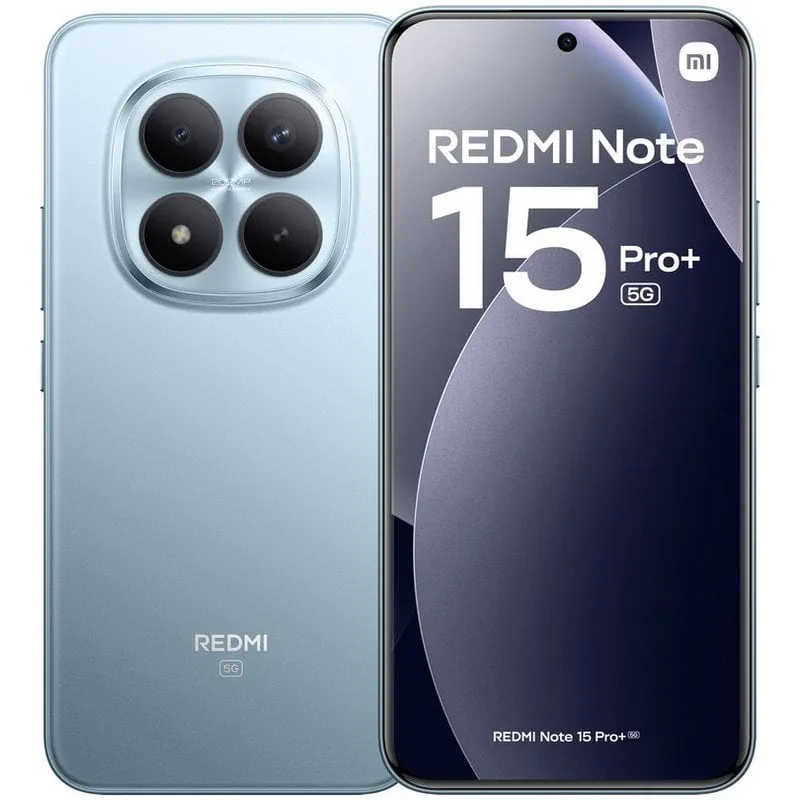 Xiaomi REDMI Note 15 Pro Plus 5G 12GB 512GB 6.83" AMOLED Dual SIM 200MP IP68 HyperOS 2 Azul Glaciar MZB0MJKEU