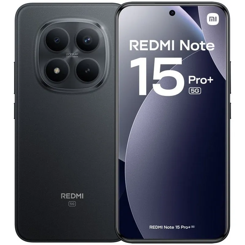 Xiaomi REDMI Note 15 Pro Plus 5G 12GB 512GB 6.83" AMOLED Dual SIM 200MP IP68 HyperOS 2 Negro MZB0LW2EU
