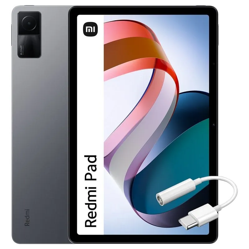 Xiaomi Redmi Pad 4/128GB Gris Grafito + Cable USB-C a Jack VHU4231EUBU