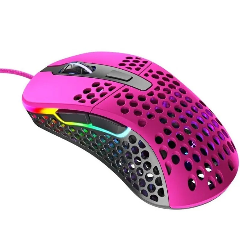 XTRFY M4 RGB Ratón Gaming para Diestros 16000 DPI Rosa XG-M4-RGB-PINK