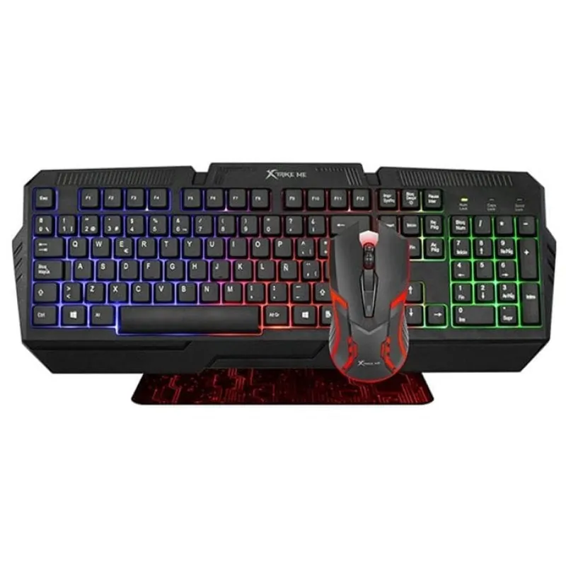 Xtrike Me CMX-301KIT Pack Gaming Teclado + Ratón + Alfombrilla CMX-301KIT