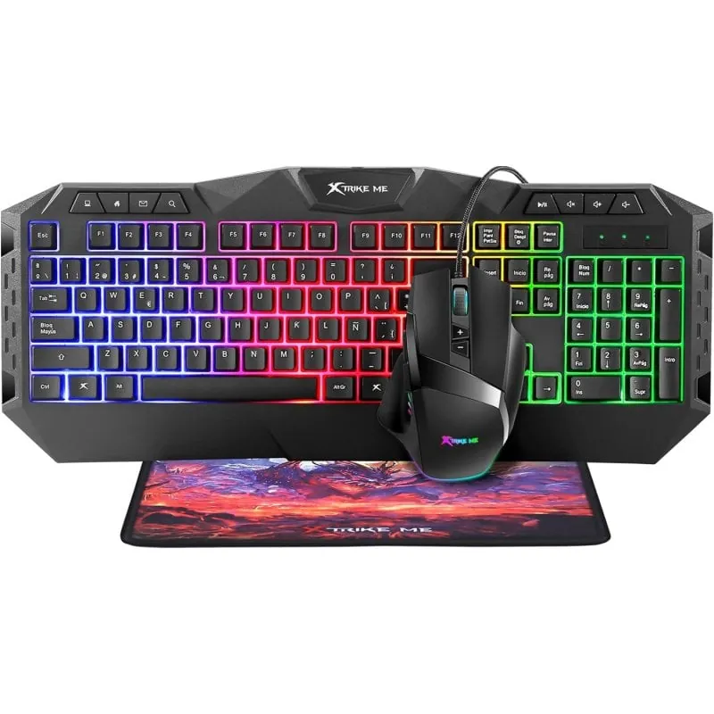 Xtrike Me MK-900 Combo Gaming RGB Teclado + Ratón + Alfombrilla MK-900