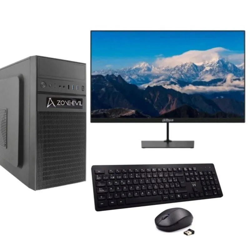 Zone Evil Core Work Intel Core i5-14400/32GB/1TB SSD/Monitor 23.8"/Teclado y Ratón/Windows 11 Corei514400_32_1TB_W11_24_tec