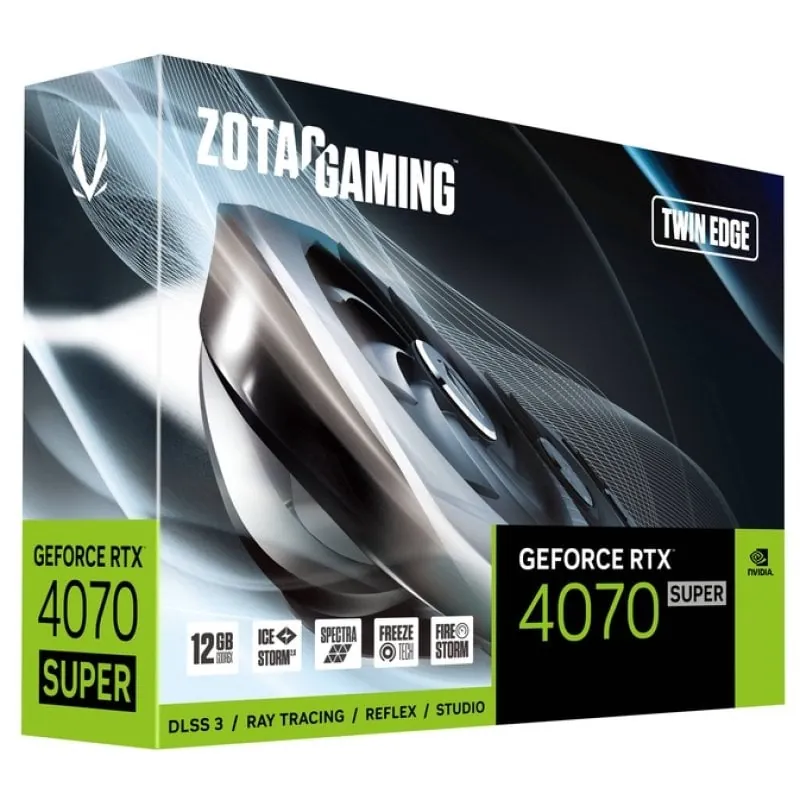 Zotac Gaming GeForce RTX 4070 SUPER Twin Edge 12GB GDDR6X DLSS3 ZT-D40720E-10M