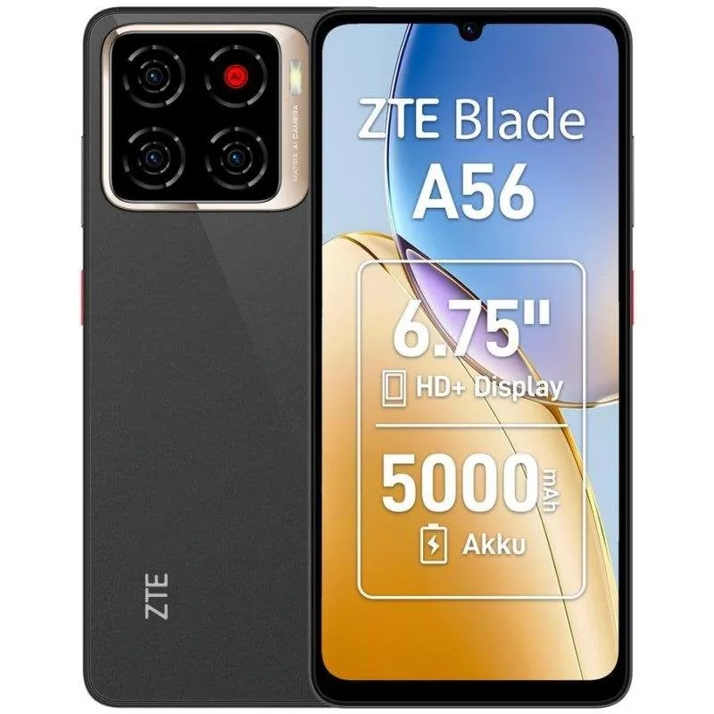 ZTE Blade A56 4G 4GB 128GB 6.75" Negro BLDA56M128BLK